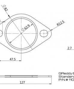 Shopgreddy GReddy Products Replacement Exhaust Gaskets For GReddy Exhausts - Oval, 2-bolt