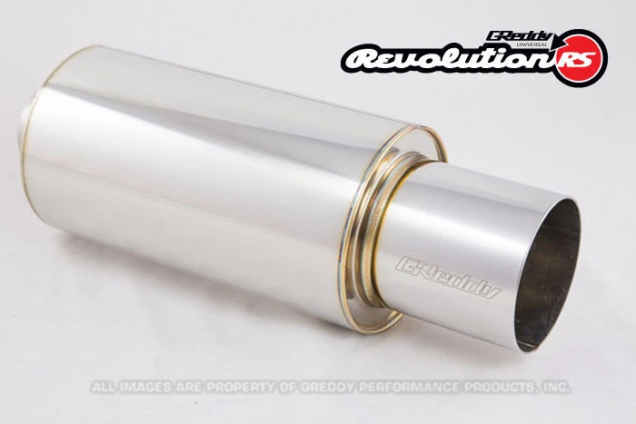 GReddy GReddy Products Universal 3.0" Revolution RS Muffler (160) And Tip (115) 5 GReddy GReddy Products Universal 3.0" Revolution RS Muffler (160) And Tip (115)