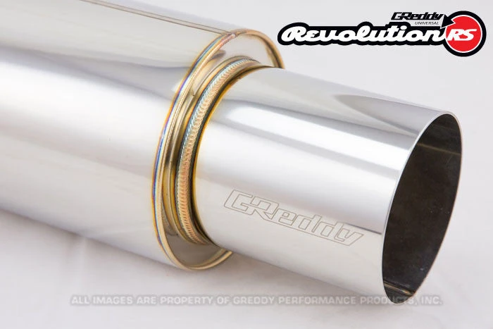GReddy GReddy Products Universal 3.0" Revolution RS Muffler (160) And Tip (115) 4 GReddy GReddy Products Universal 3.0" Revolution RS Muffler (160) And Tip (115)