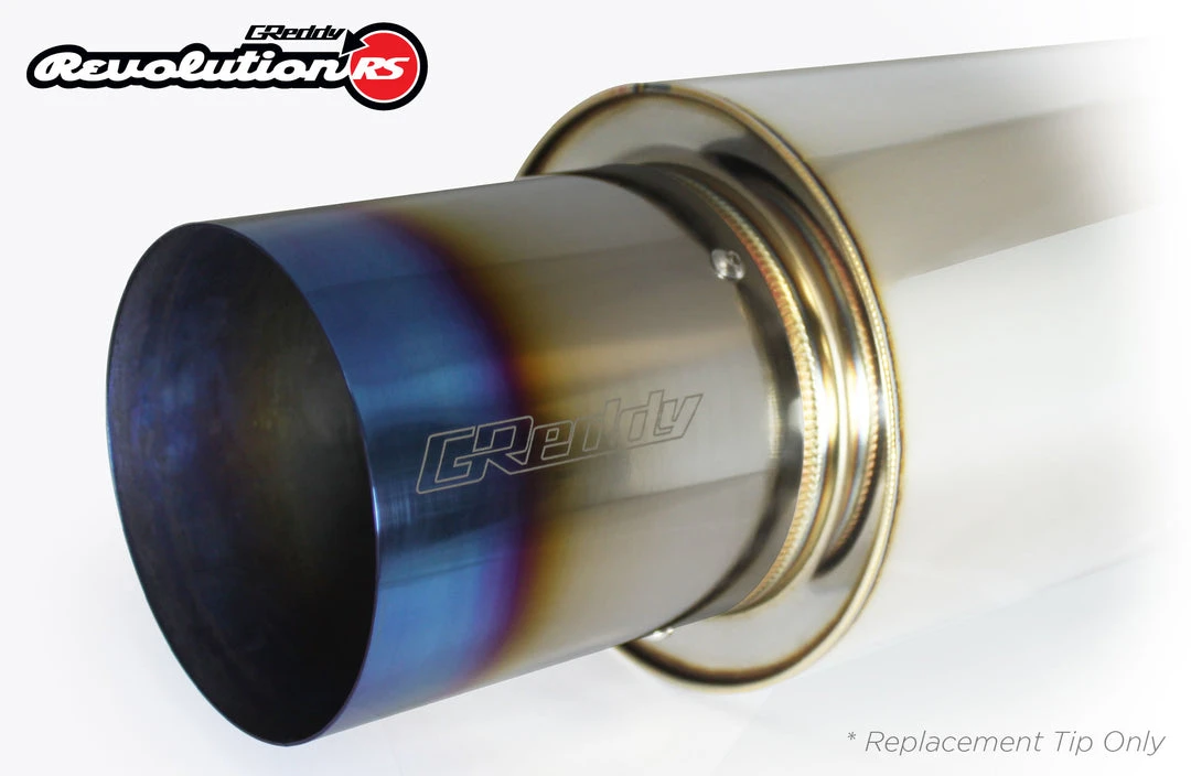 GReddy GReddy Products Optional Revolution RS Titanium Tip(s) 105mm Dia. 6 GReddy GReddy Products Optional Revolution RS Titanium Tip(s) 105mm Dia.
