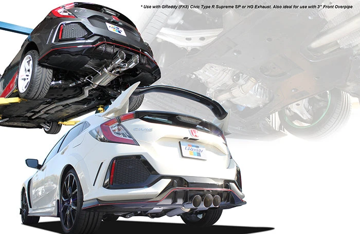 GReddy GReddy Products Honda (FK8) Civic Type R Full 3" Forward Mid-pipe & Front Over-pipe Upgrade - NEW 4 GReddy GReddy Products Honda (FK8) Civic Type R Full 3" Forward Mid-pipe & Front Over-pipe Upgrade - NEW