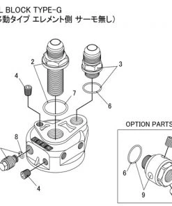 Replacement Parts For GReddy Oil Cooler Block Adapter(s) Type E / B / F / I / G