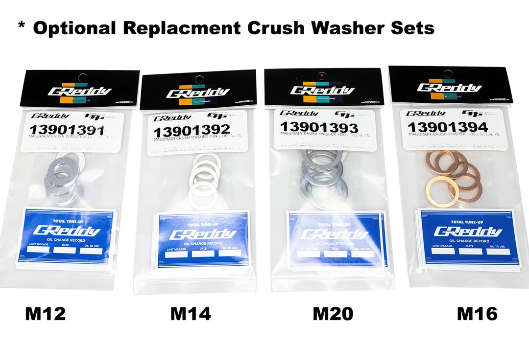 GReddy Products GReddy Magnetic Oil Drain Plug (or Washer Set) 7 GReddy Products GReddy Magnetic Oil Drain Plug (or Washer Set)