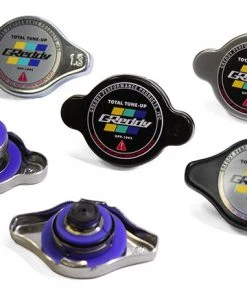 GReddy High Pressure Radiator Cap - 1.3kg/cm2 - New Finishes, Black, Polished, And Brushed GReddy Products