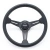 GReddy Black Ed. "Medium-dish" Sport Steering Wheel -