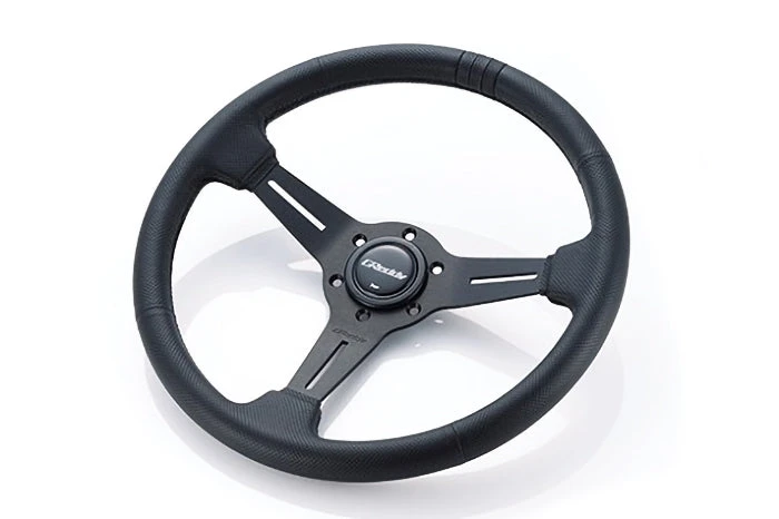 GReddy Black Ed. "Medium-dish" Sport Steering Wheel - 5 GReddy Black Ed. "Medium-dish" Sport Steering Wheel -