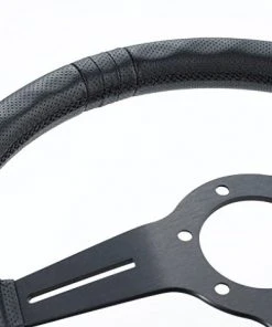 GReddy Black Ed. "Medium-dish" Sport Steering Wheel - 9 GReddy Black Ed.