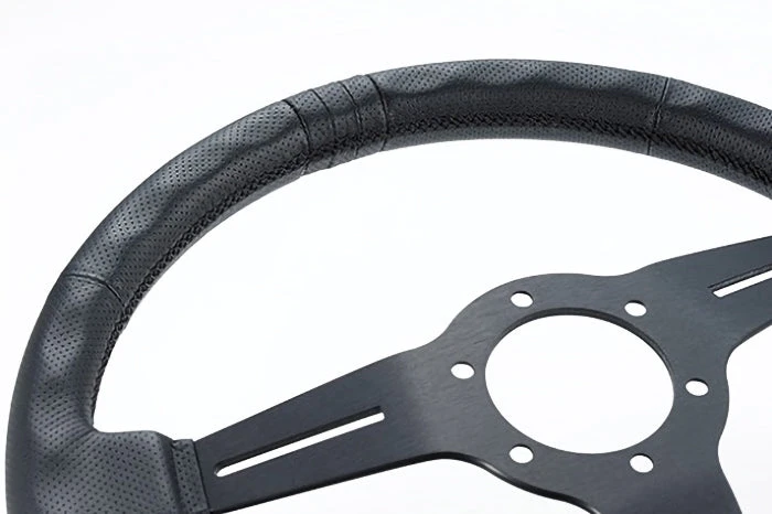 GReddy Black Ed. "Medium-dish" Sport Steering Wheel - 6 GReddy Black Ed. "Medium-dish" Sport Steering Wheel -