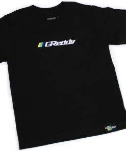 GReddy GPP GReddy Kid's OG Logo Tee (with 3 Stripes) - Black GReddy Products
