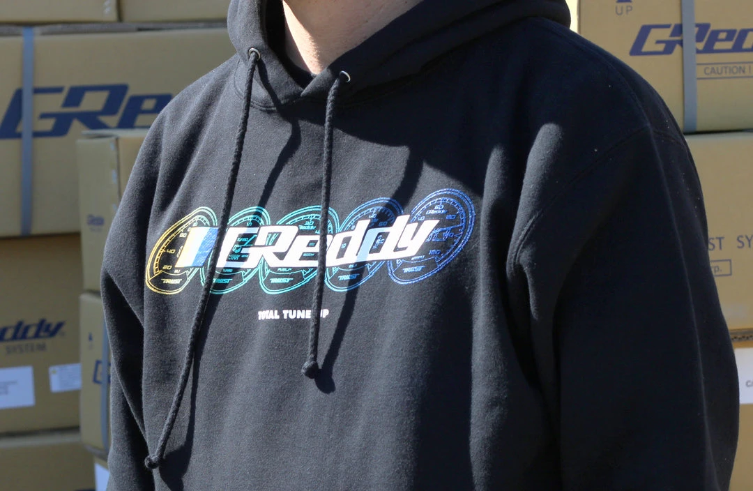GReddy Racing New Arrivals GReddy Meters Pullover Hoodie - Black NEW 7 GReddy Racing New Arrivals GReddy Meters Pullover Hoodie - Black NEW