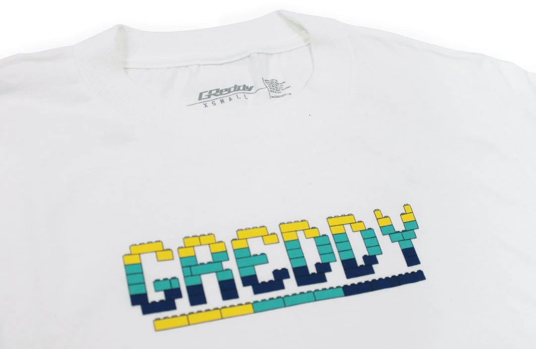 GReddy GPP GReddy Products GReddy Kid's Bricks Logo Tee - White 3 GReddy GPP GReddy Products GReddy Kid's Bricks Logo Tee - White