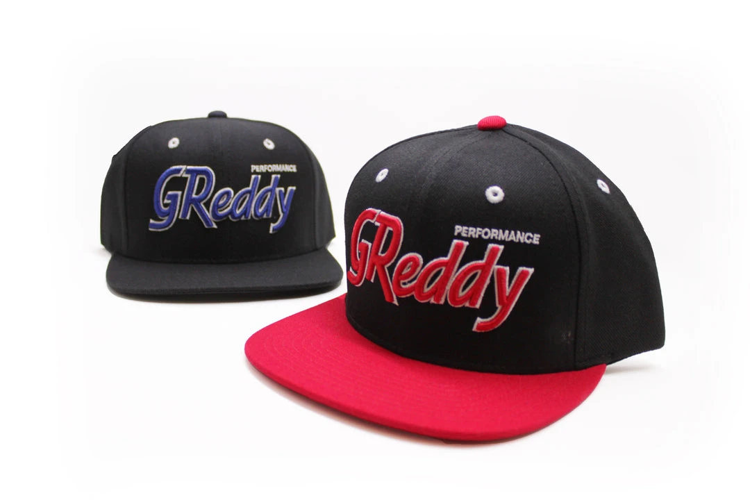 GReddy Racing GReddy Varsity Script Snap-Back Cap - 3 Color Ways - New! 3 GReddy Racing GReddy Varsity Script Snap-Back Cap - 3 Color Ways - New!