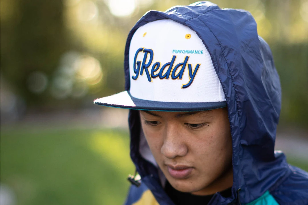 GReddy Racing GReddy Varsity Script Snap-Back Cap - 3 Color Ways - New! 12 GReddy Racing GReddy Varsity Script Snap-Back Cap - 3 Color Ways - New!