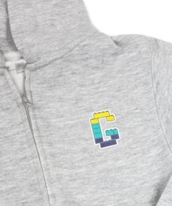 GReddy Racing New Arrivals GReddy Kid's Bricks Zip Hoodie - Heather Grey 8 GReddy Racing New Arrivals GReddy Kid's Bricks Zip Hoodie - Heather Grey