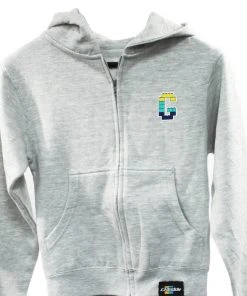 GReddy Racing New Arrivals GReddy Kid's Bricks Zip Hoodie - Heather Grey 9 GReddy Racing New Arrivals GReddy Kid's Bricks Zip Hoodie - Heather Grey