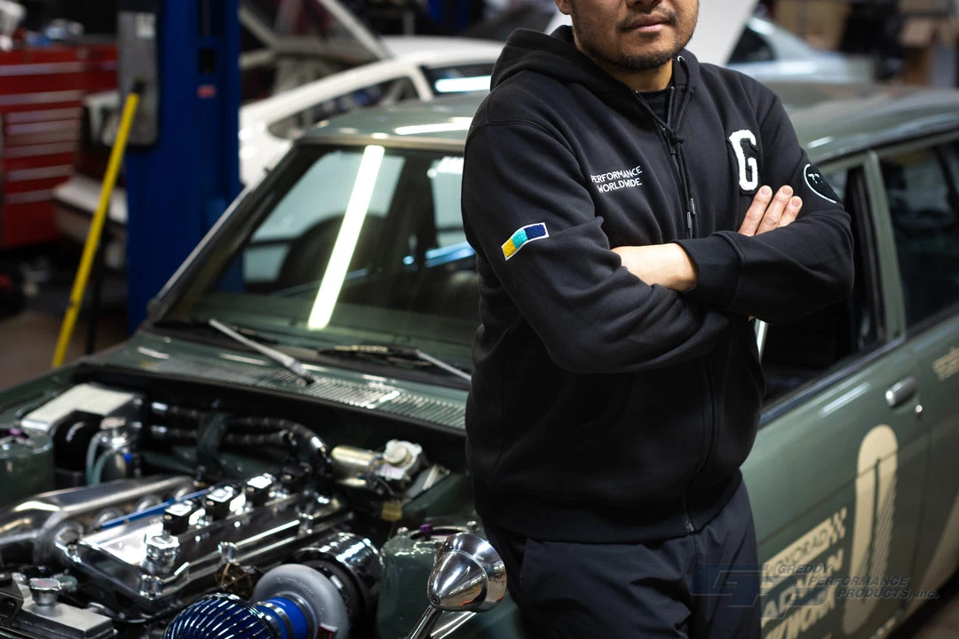 Boost Brigade GReddy Varsity Zip-Up Hooded Fleece - Black - NEW! New Arrivals 12 Boost Brigade GReddy Varsity Zip-Up Hooded Fleece - Black - NEW! New Arrivals