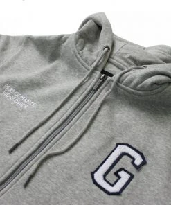 Boost Brigade GReddy Varsity Zip-Up Hooded Fleece - Heather Grey - NEW!