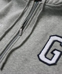 Boost Brigade GReddy Varsity Zip-Up Hooded Fleece - Heather Grey - NEW!