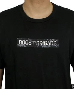 Boost Brigade Stencil Camo Block Tee - Black