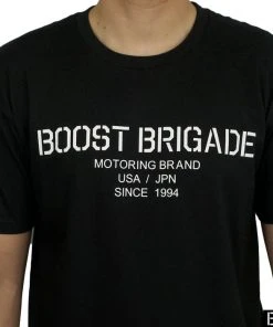Boost Greddy Culture Shop 19 Boost Brigade Motoring Stencil Tee - Black