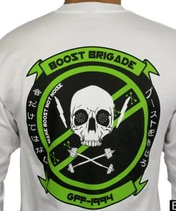 Boost Greddy Culture Shop 21 Boost Brigade "Squadron" Long Sleeve Tee - White