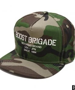 Boost Brigade Motoring Logo Snap-back Cap - Woodland