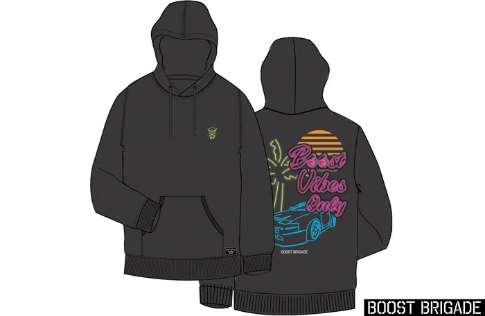 Boost Brigade Boost Vibes Only Pull-over Hoodie - Black 5 Boost Brigade Boost Vibes Only Pull-over Hoodie - Black
