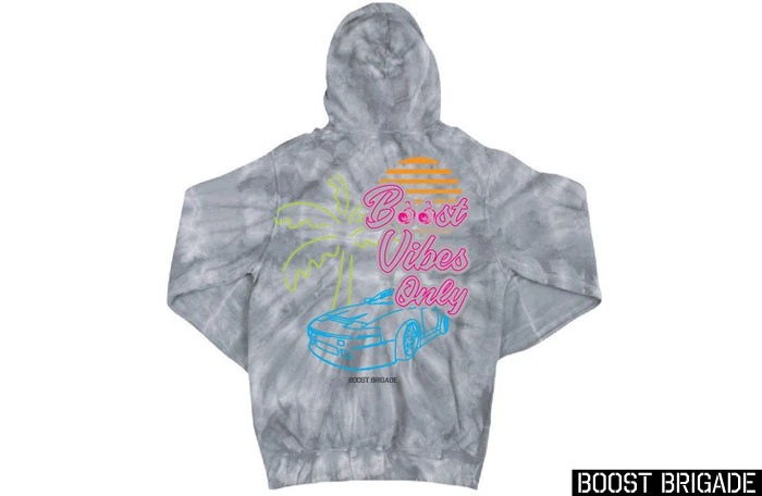 Boost Brigade Boost Vibes Only Pull-over Hoodie - Tie Dye 5 Boost Brigade Boost Vibes Only Pull-over Hoodie - Tie Dye