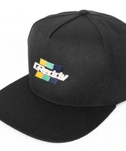 GReddy GPP Head And Feet Slant Box Stripe GReddy Logo Snap-Back Cap - Black