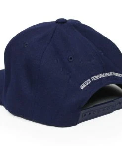 GReddy GPP Forward Stripe (L) GReddy Logo Snap-Back Cap - Navy Blue