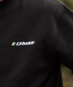 GReddy Racing GReddy Embroidered Fleece, With Pockets And Sleeve Stripes - Black NEW