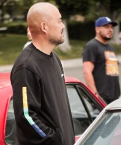 GReddy Racing GReddy Embroidered Fleece, With Pockets And Sleeve Stripes - Black NEW