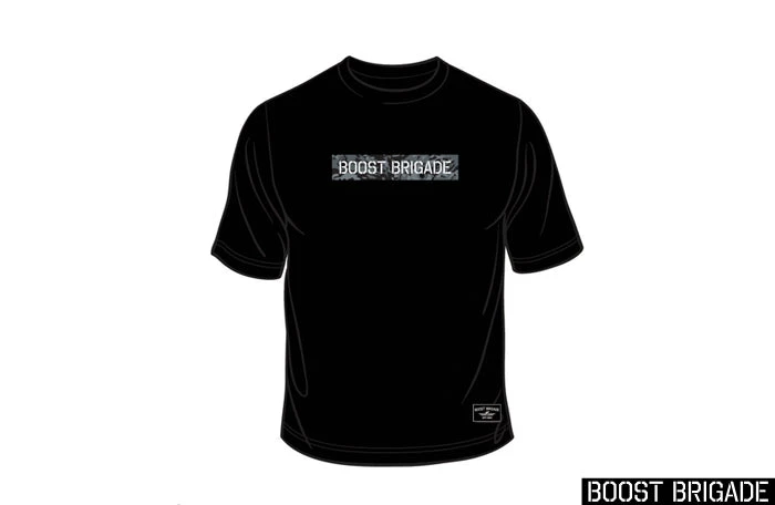 Boost Brigade Stencil Camo Block Tee - Black 4 Boost Brigade Stencil Camo Block Tee - Black