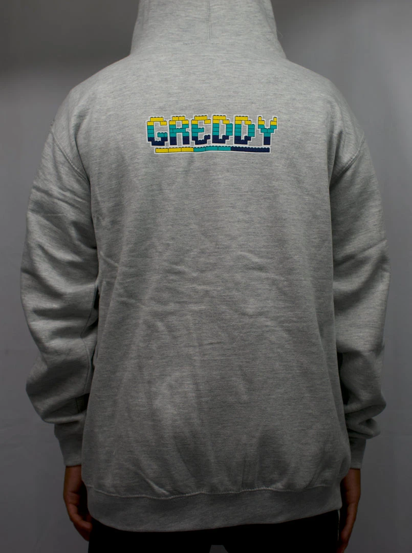 GReddy Racing New Arrivals GReddy Kid's Bricks Zip Hoodie - Heather Grey 7 GReddy Racing New Arrivals GReddy Kid's Bricks Zip Hoodie - Heather Grey