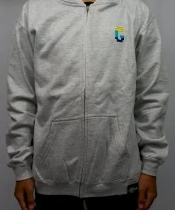 GReddy Racing New Arrivals GReddy Kid's Bricks Zip Hoodie - Heather Grey 10 GReddy Racing New Arrivals GReddy Kid's Bricks Zip Hoodie - Heather Grey