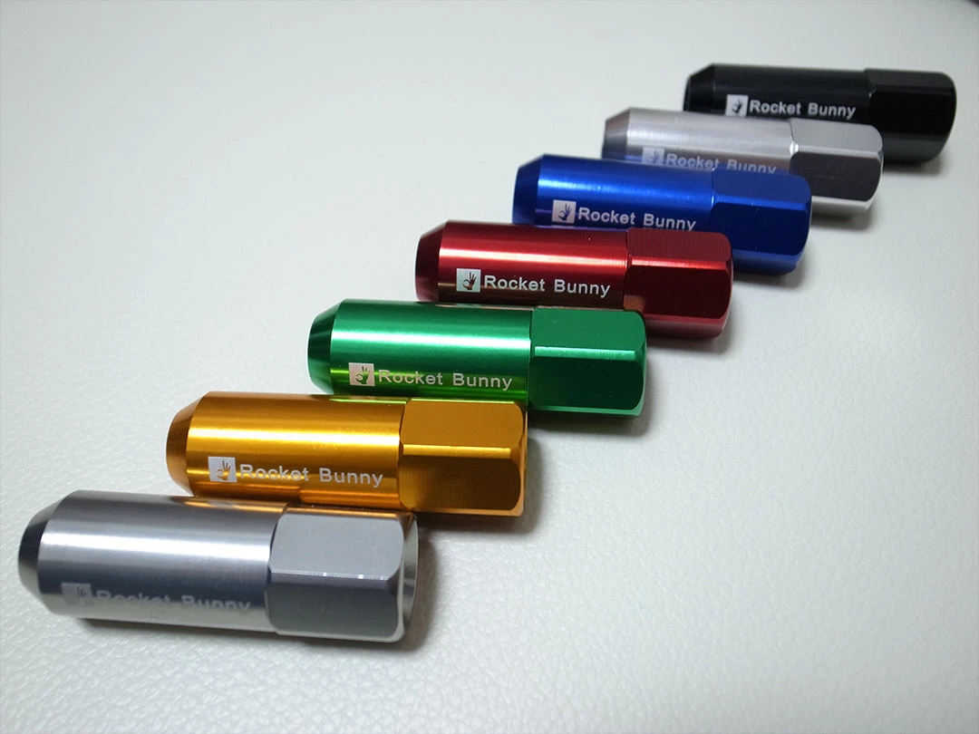TRA Kyoto Rocket Bunny Aluminum Lug Nuts - M12 X P1.25 13 TRA Kyoto Rocket Bunny Aluminum Lug Nuts - M12 X P1.25