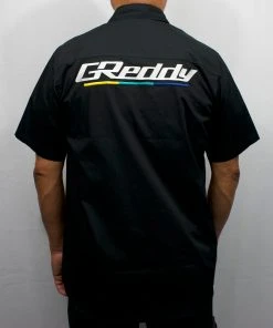 Boost Brigade New Arrivals GReddy Mechanic's Button-up Work Shirt 2.0 - Black